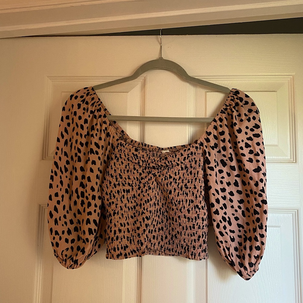 Leopard print blouse
